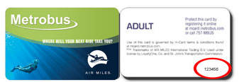 Metro bus key card sales